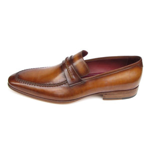 Paul Parkman Men's Loafer Brown Leather Shoes (ID#068-CML) - visitors