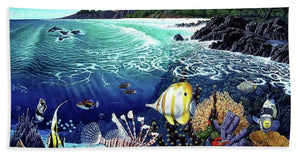 Aquarium At Makena - Beach Towel - visitors
