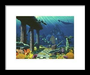 Aqueous Atlantis - Framed Print - visitors