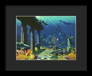 Aqueous Atlantis - Framed Print - visitors