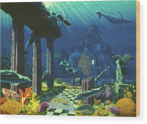 Aqueous Atlantis - Wood Print - visitors