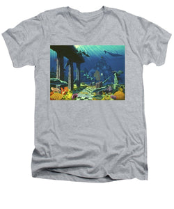 Aqueous Atlantis - Men's V-Neck T-Shirt - visitors