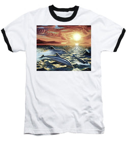 Dolphin Dream - Baseball T-Shirt - visitors