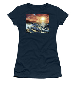 Dolphin Dream - Women's T-Shirt (Athletic Fit) - visitors