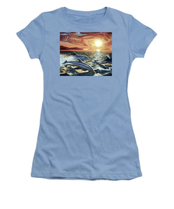 Dolphin Dream - Women's T-Shirt (Athletic Fit) - visitors