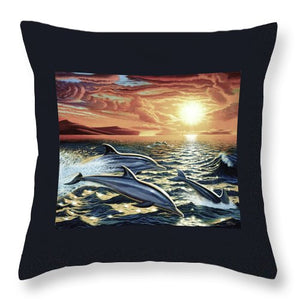 Dolphin Dream - Throw Pillow - visitors