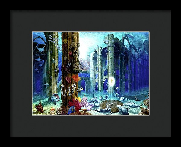 Guardians Of The Grail - Framed Print - visitors