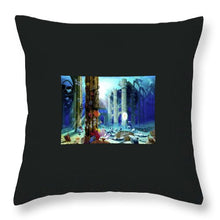 Guardians Of The Grail - Throw Pillow - visitors