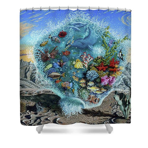 Life Force - Shower Curtain - visitors