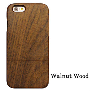 Real Wood Case For iphone 7 6 6s Plus 5 5s SE Cover Top Quality Durable Natural Wooden Bamboo Mobile Phone Bags Cover Cases Capa - visitors