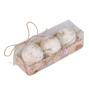 Natural Sea Salt Bath Ball Set  - Lavender Rose - visitors