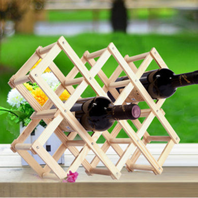 Solid Wood Folding Wine Rack - visitors