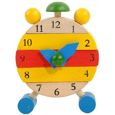 Vintage Toys, Handmade Wooden Time Clock Toy - visitors