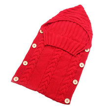Swaddle Wrap Baby Blanket Envelope for Newborn Infant Girls Boys Knit Crochet Cotton Sleeping Bag Winter Sweater Sleeping Bag - visitors