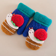 Classic Kids, Fingerless Wool Knit Fleece Lined Mittens - visitors
