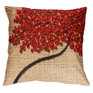 Pillow Case Sofa Flower Tree Waist Throw Cushion Cover Home Decor - visitors
