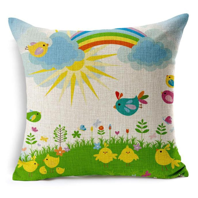 Vintage Malibu, Charming Spring Cushion Cover - visitors