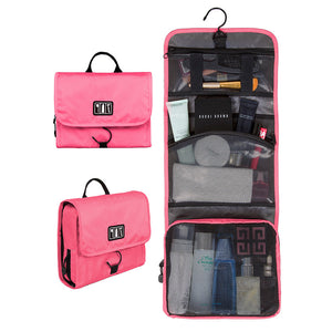 BAGSMART Waterproof Travel Toiletry Bag With Hanger Cosmetic Packing Organizer Wash Bag Makeup Bag Pack Your Luggage Suitcase - visitors