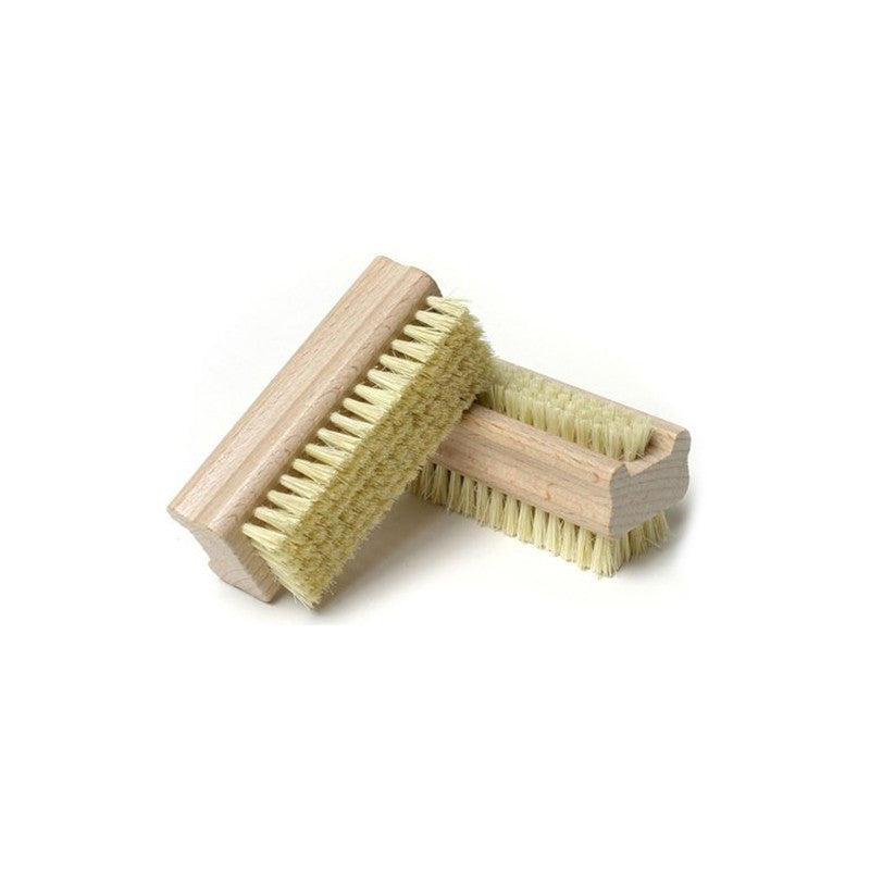Wooden Handle Double Sided Natural Bristle Nail Brush - visitors
