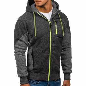 New Men's Outwear Sweater Winter Hoodie Warm Coat Jacket Slim Hooded Sweatshirt - visitors