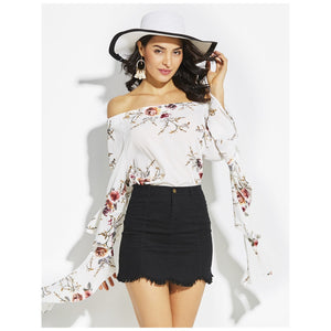 Nude Flower Halter Blouse - visitors