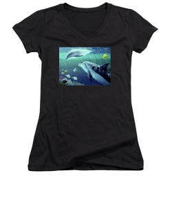 Sea Wise - Women's V-Neck (Athletic Fit) - visitors