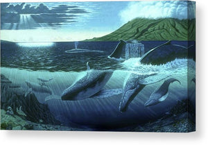 The Great Whales - Canvas Print - visitors