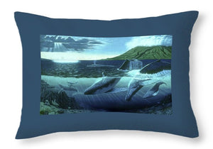The Great Whales - Throw Pillow - visitors