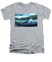 The Great Whales - Men's V-Neck T-Shirt - visitors